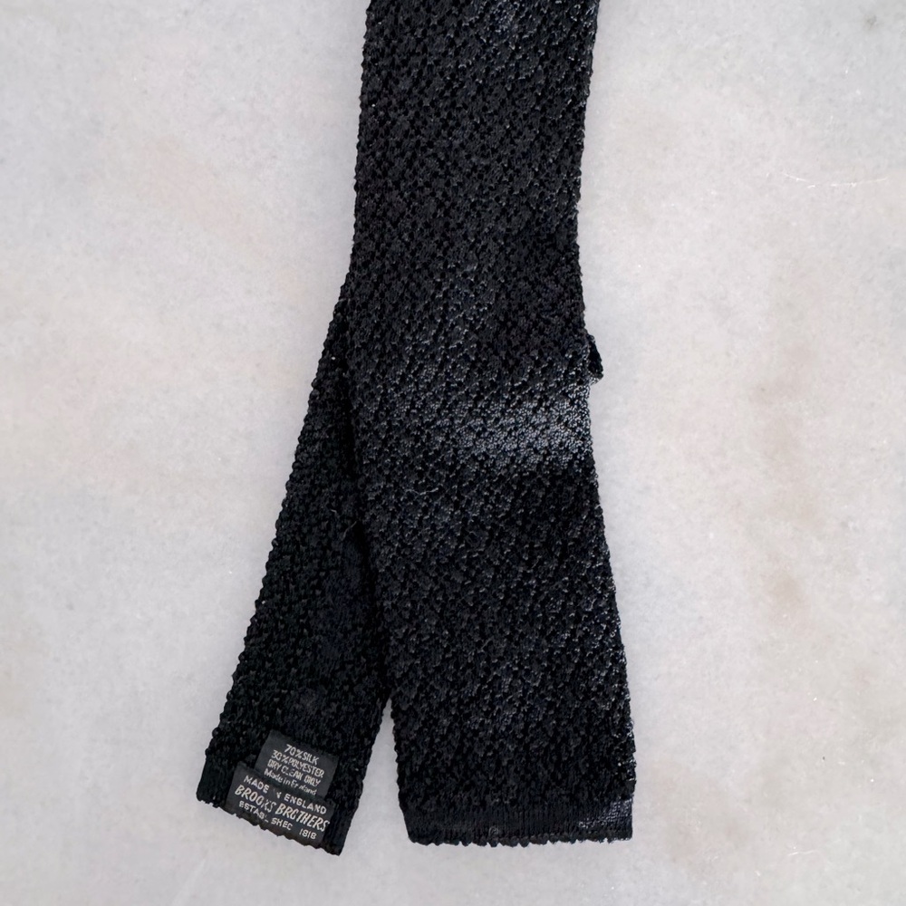 Brooks Brothers Silk Blend Knit Tie - Made in England!